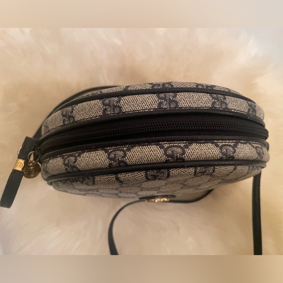 Gucci | vintage Ophidia GG Round Bag | Navy - Picture 15 of 16